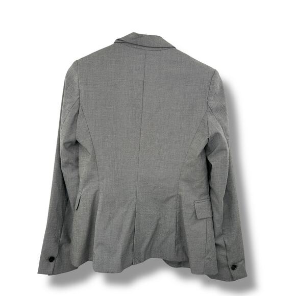 NEW Zara Blazer Size 2 Black & White Houndstooth Plaid Fitted Suit Jacket NWT - Picture 9 of 9